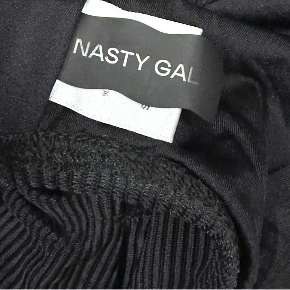 NWOT NASTY GAL Ribbed Open Back Black One Piece Swimsuit. Size Small 🏝️ - Picture 9 of 10